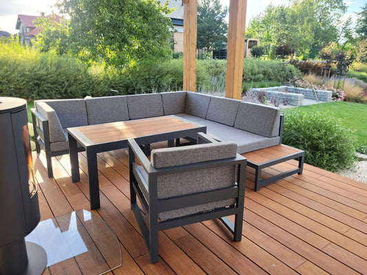 Zestaw mebli ogrodowych Madera 250 × 233 cm