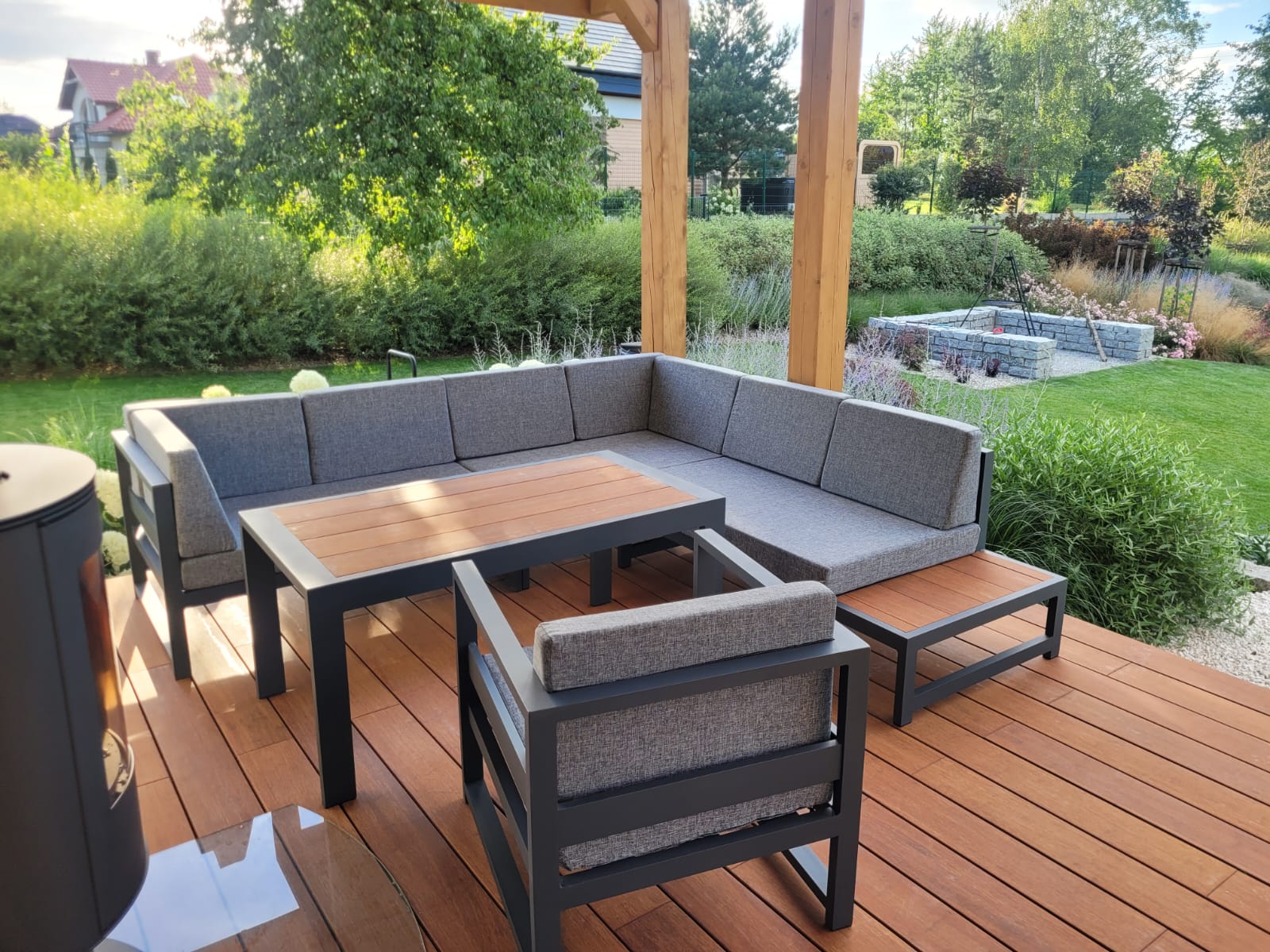 Zestaw mebli ogrodowych Madera 250 × 233 cm